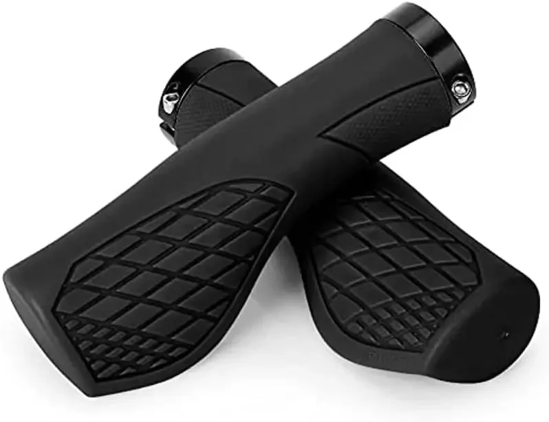 Commuting On Mountain Bike - Gripy rowerowe z gumy i stopu,