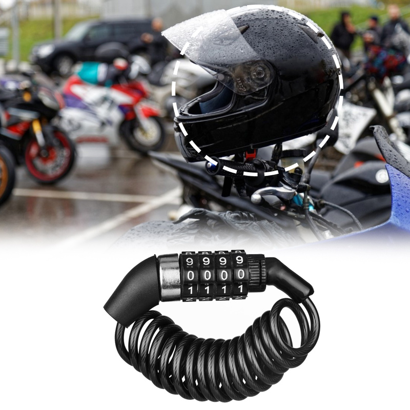 Chain Lock Combination - Motocyklowy rowerowy zamek antykradzieżowy z 4-cyfrowym