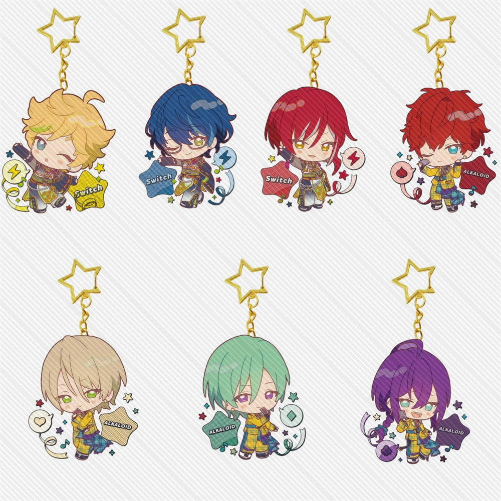 Chain Lock Combination - 6CM Gra Ensemble Stars!! Akrylowy brelok-stojak,