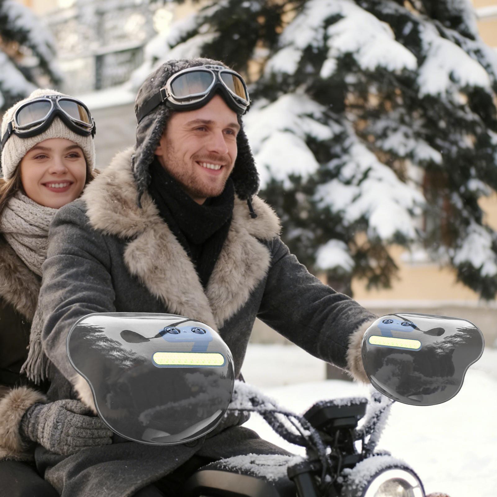 Winter Cycling Commute - Osłony na kierownicę do hulajnogi elektrycznej,
