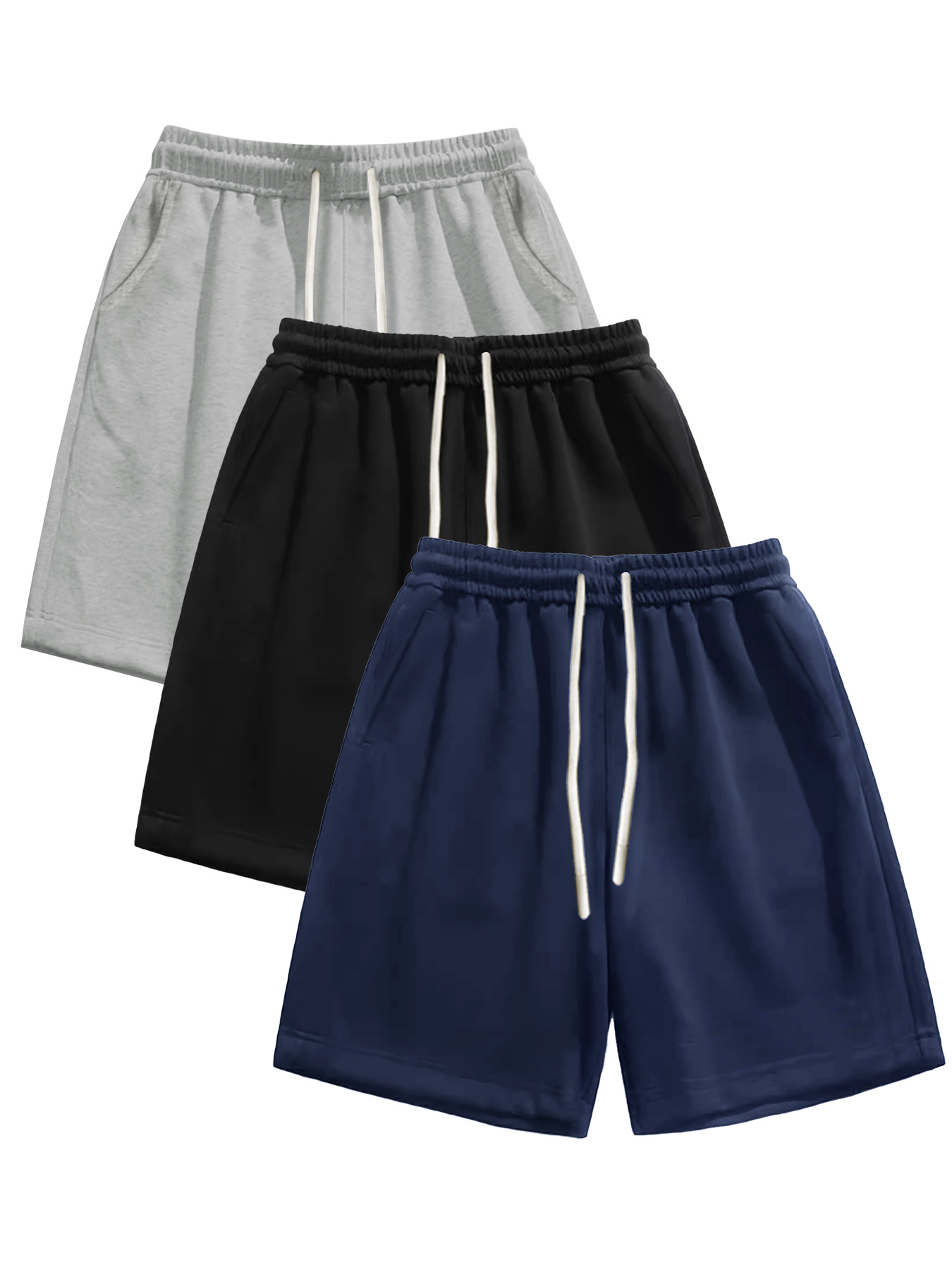 Cycling Commute Shorts - Męskie szorty 3-częściowe, letnie, jednokolorowe, ze