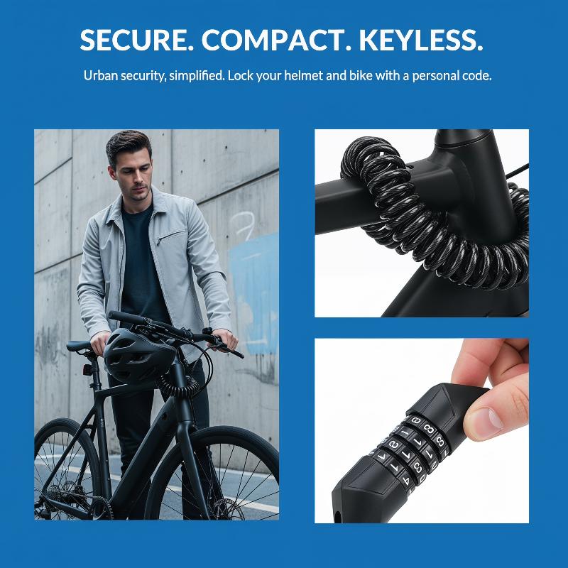 Nowy motocyklowy rowerowy zame – Chain Lock Combination recenzja i cena