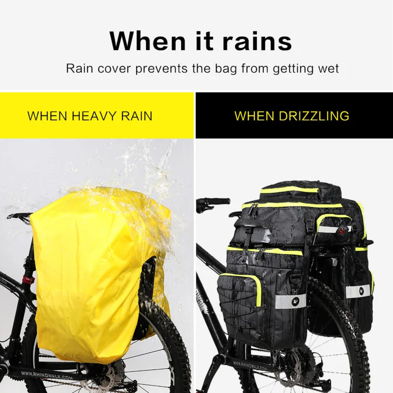 60L 3 w 1 do roweru szosowego  – Panniers Waterproof Rear recenzja i cena