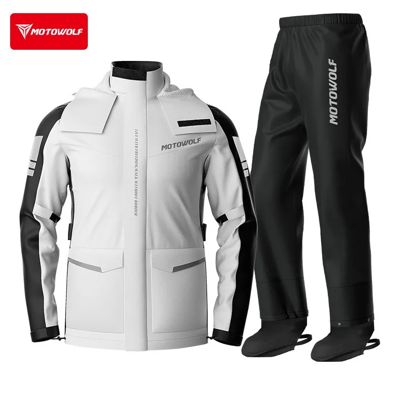 Kurtka motocyklowa odblaskowa  – Cycling Commuter Rain Jacket recenzja i cena