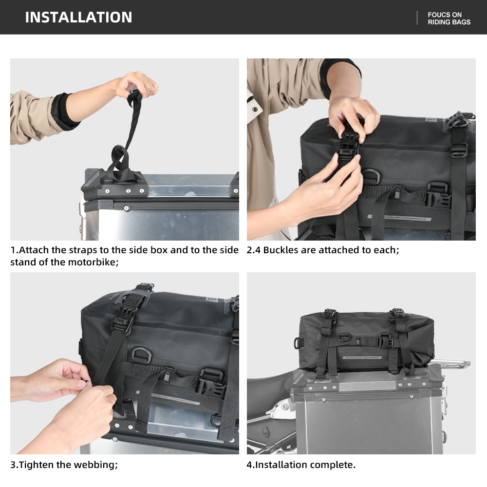 Rhinowalk Motorcycle Box Top P – Panniers Waterproof Rear recenzja i cena
